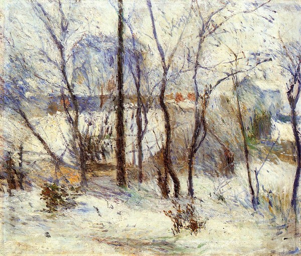 Snow at Vaugirard - Paul Gauguin Painting